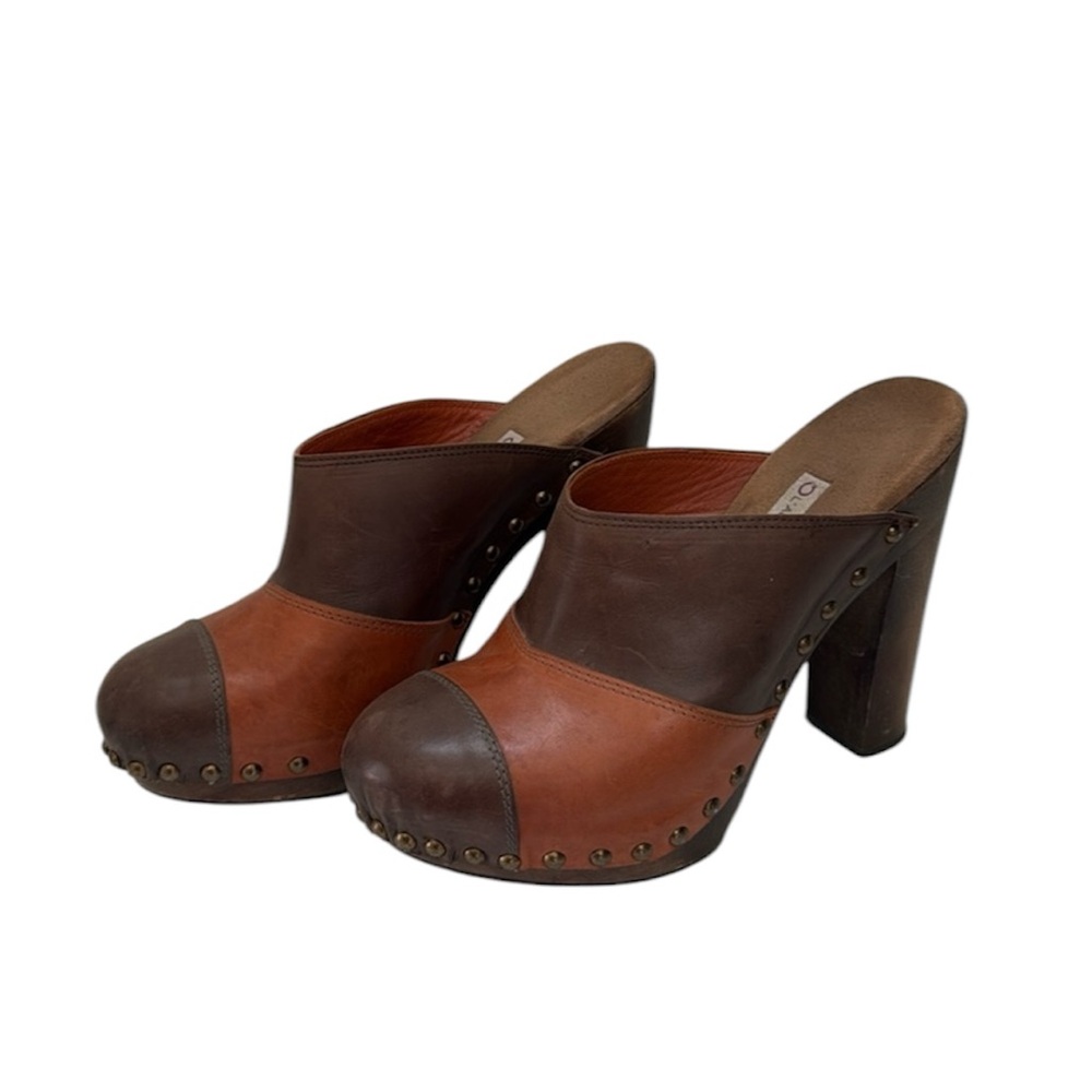 L’Autre Chose Leather Mules Healed